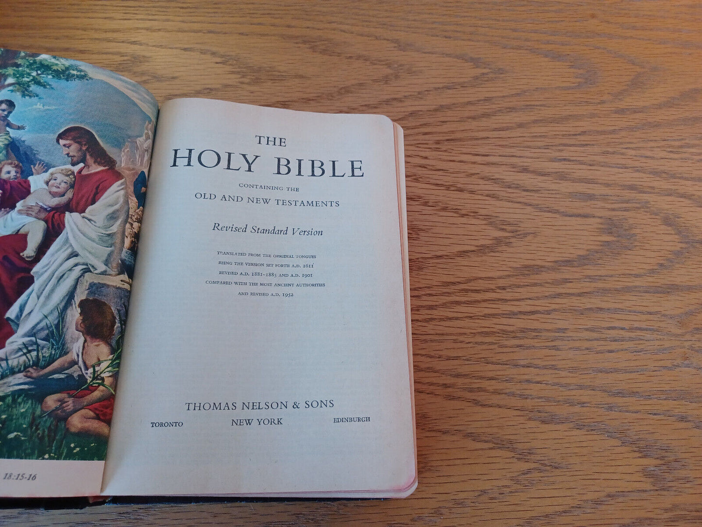 Holy Bible Concordance Revised Standard Version 1952 Thomas Nelson & Sons Faux L