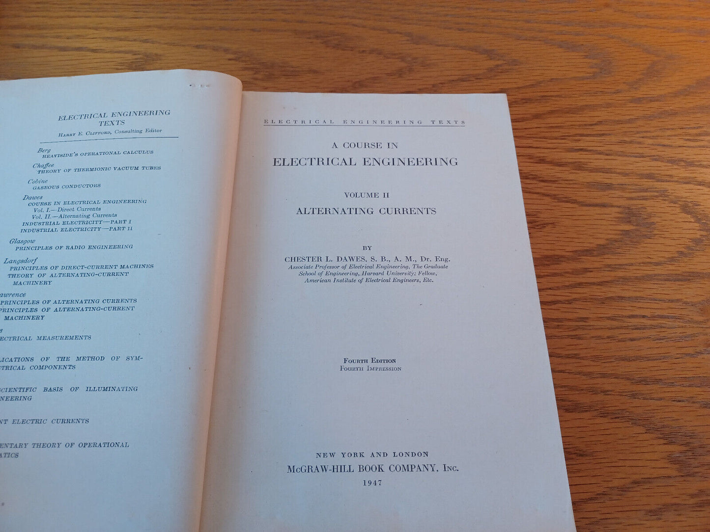 A Course In Electrical Engineering Volume II Alternating Circuits Chester L Dawe