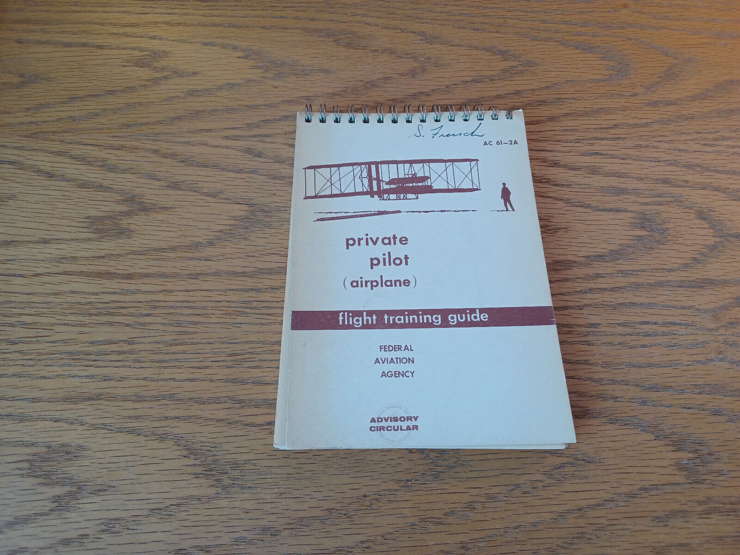 Private Pilot Airplane Flight Training Guide 1964 Federal Aviation Agency