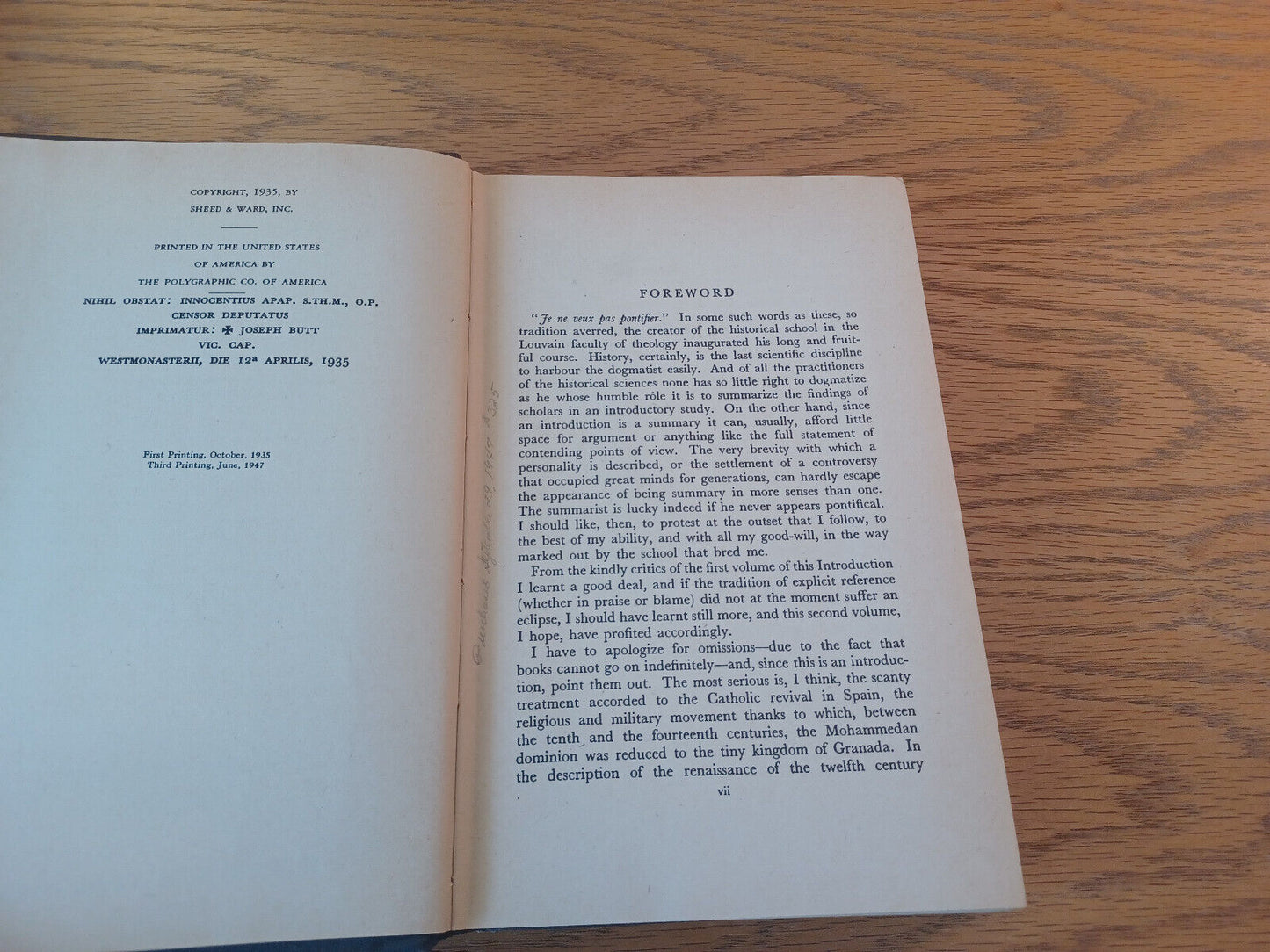 A History Of The Church Philip Hughes Volume Two 1947 Hardcover Sheed & Ward