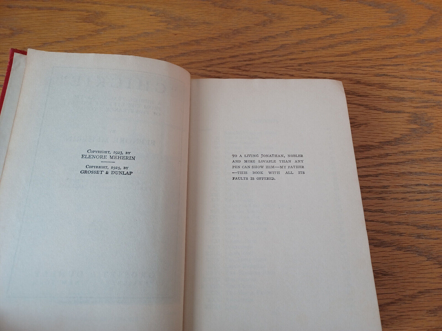 Chickie Elenore Meherin 1925 Hardcover Grosset & Dunlap