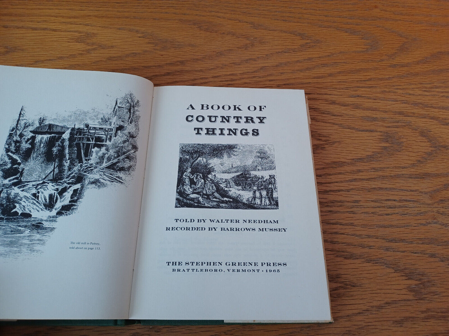 A Book Of Country Things Walter Needham 1965 Hardcover Dust Jacket Stephen Green