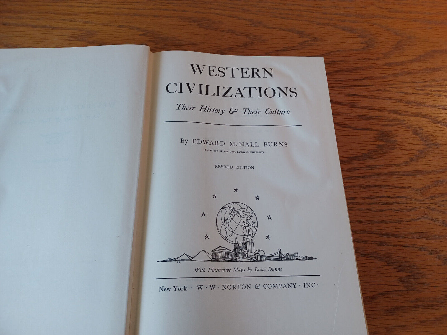 Western Civilizations Edward Mcnall Burns 1947 Hardcover W W Norton