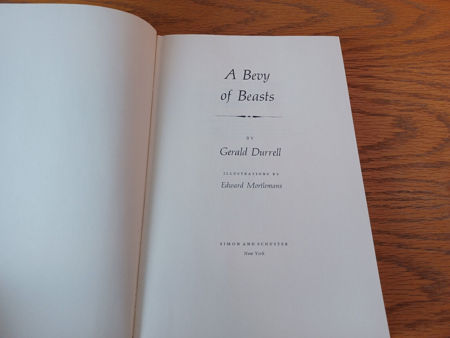 A Bevy Of Beasts Gerald Durrell 1973 1st Printing Hardcover Simon And Schuster