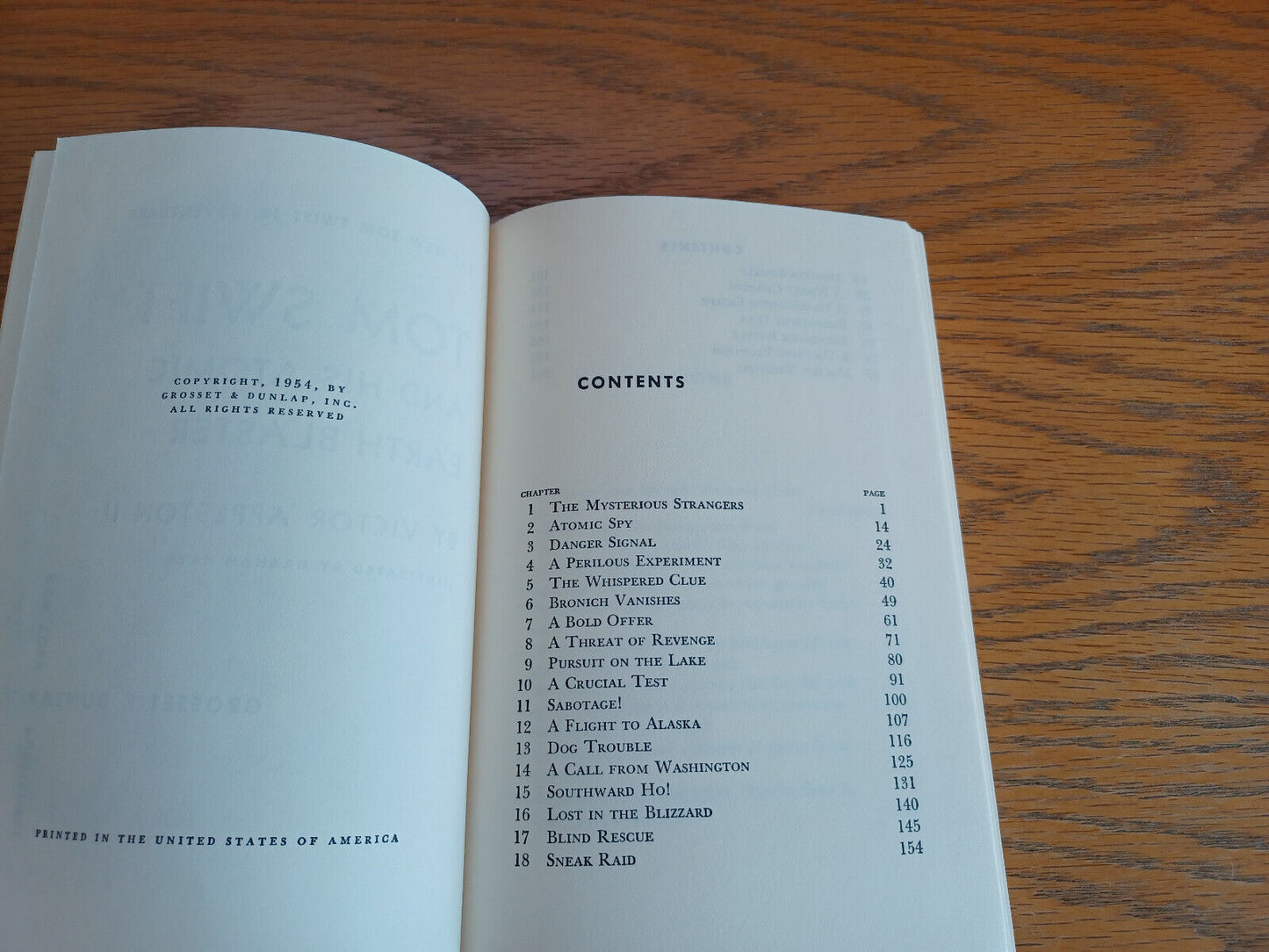 Tom Swift and His Atomic Earth Blaster Victor Appleton II 1954 Grosset & Dunlap