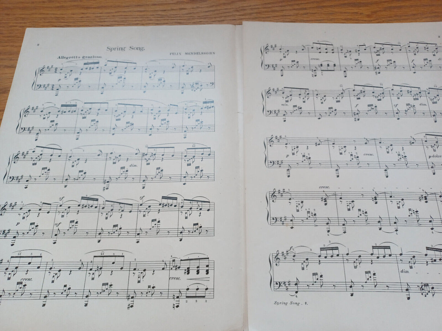 Spring Song Felix Mendelssohn Morris Music