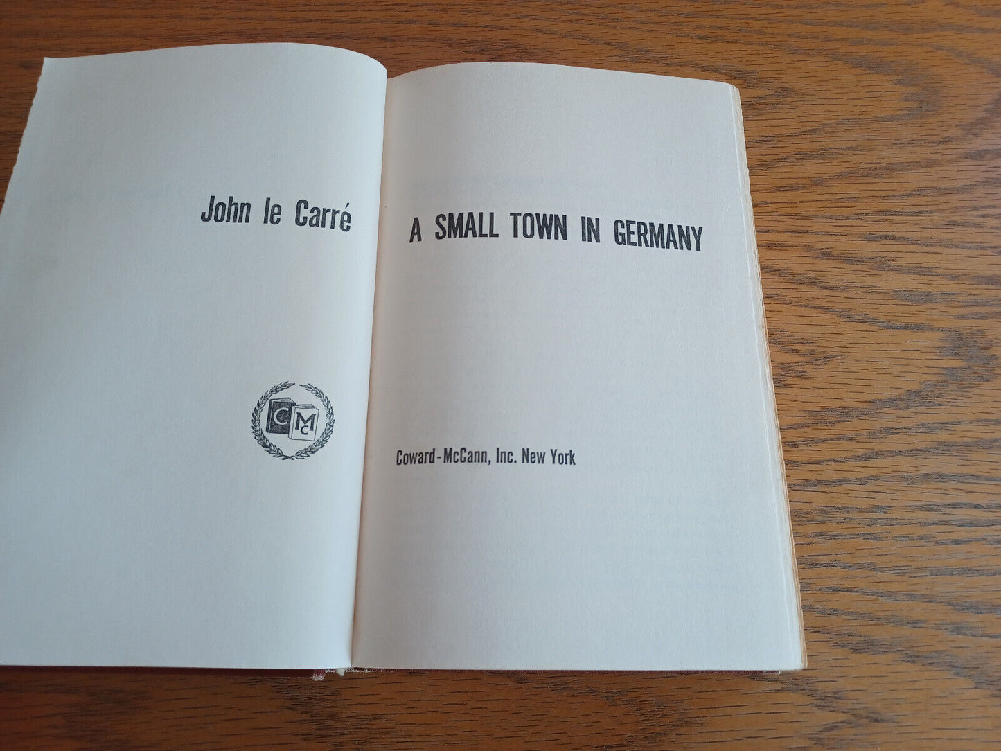 A Small Town in Germany John Le Carre 1968 Hardcover Coward McCann
