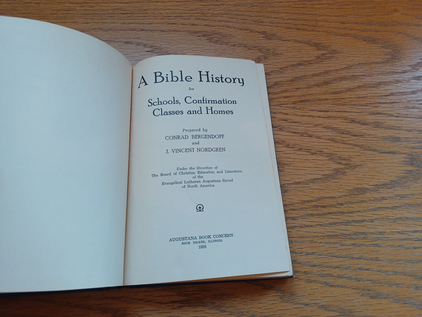 A Bible History for Schools Confirmation Classes and Homes Conrad Bergendoff 193