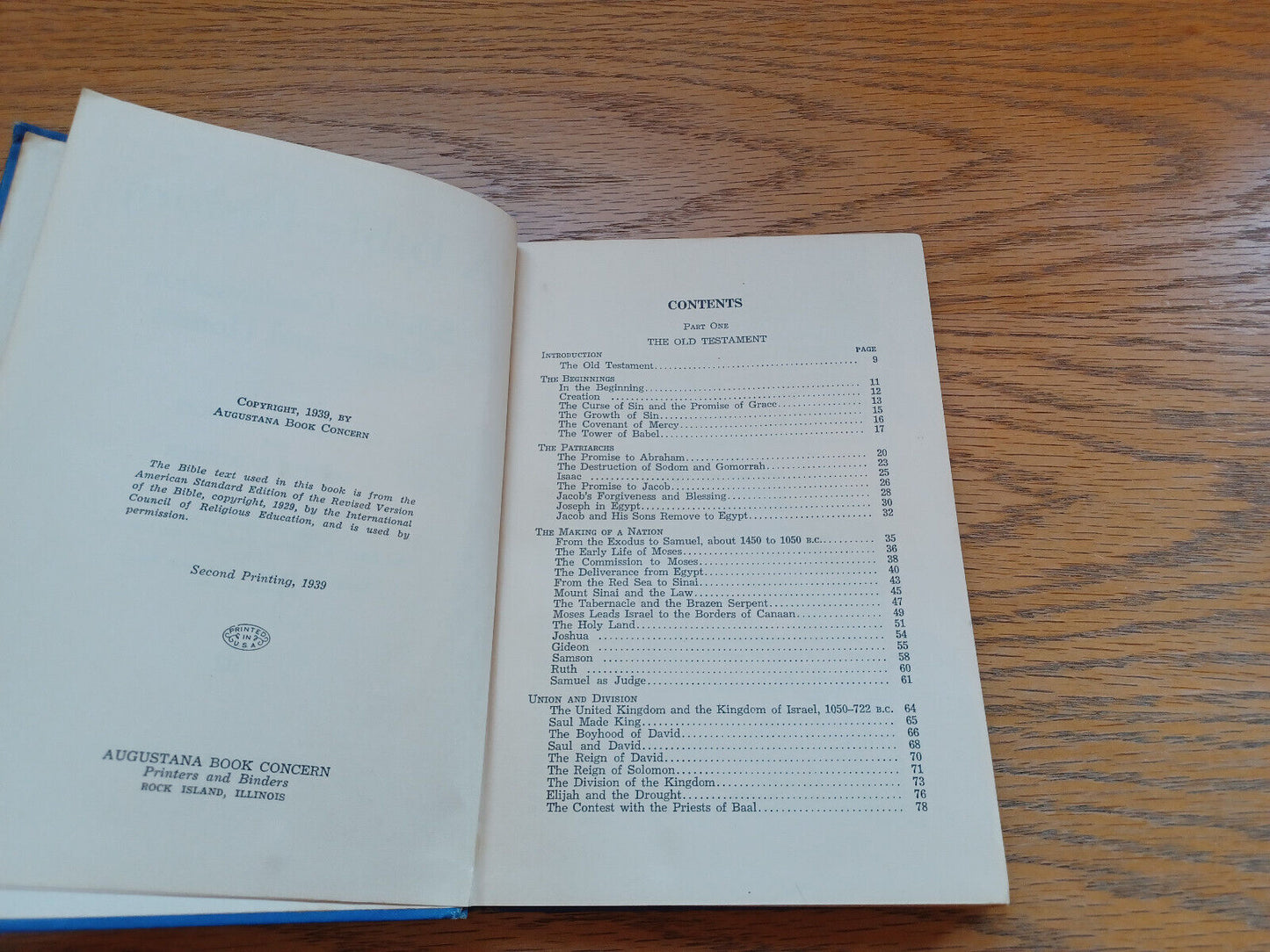 A Bible History for Schools Confirmation Classes and Homes Conrad Bergendoff 193