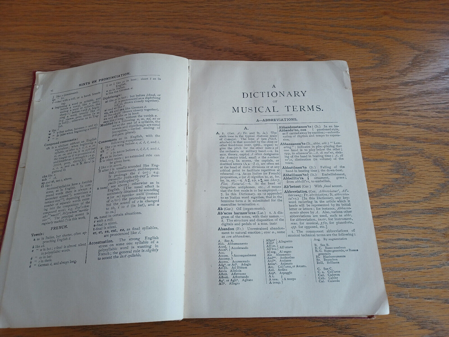 A Dictionary of Musical Terms TH. Baker 1902 Hardcover G Schirmer