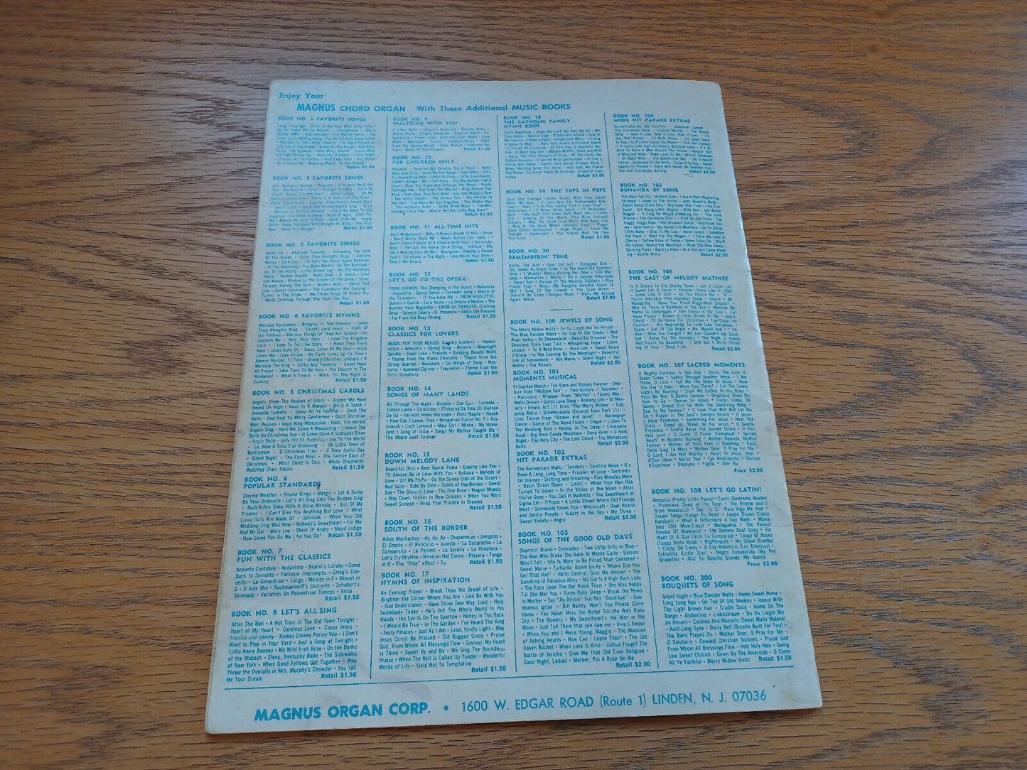 Music That Satisfies Adele Scott 1963 Magnus Organ Sheet Music