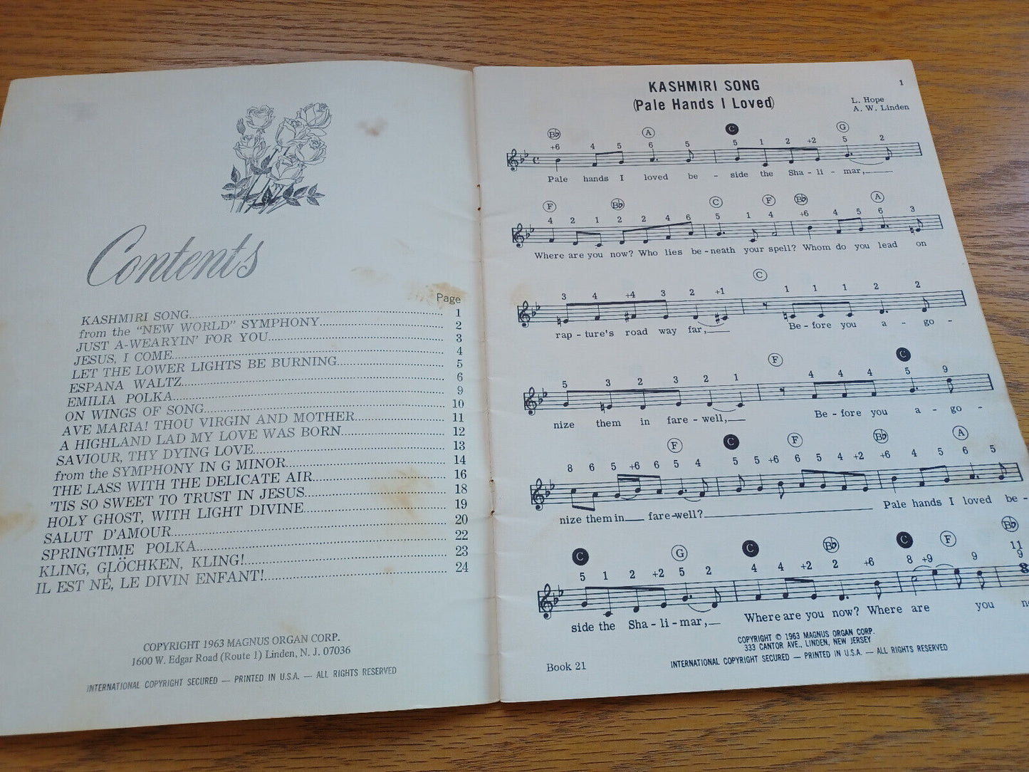 Music That Satisfies Adele Scott 1963 Magnus Organ Sheet Music