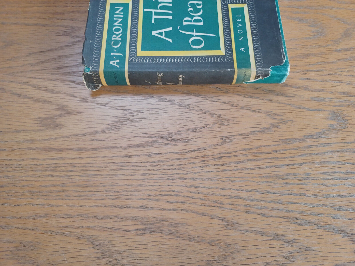 A Thing of Beauty A J Cronin 1956 Book Club Edition Hardcover Dust Jacket Little