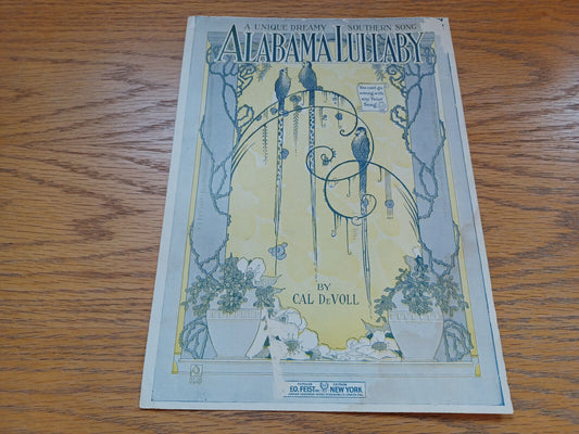 Alabama Lullaby Cal Devoll 1919 Leo Feist