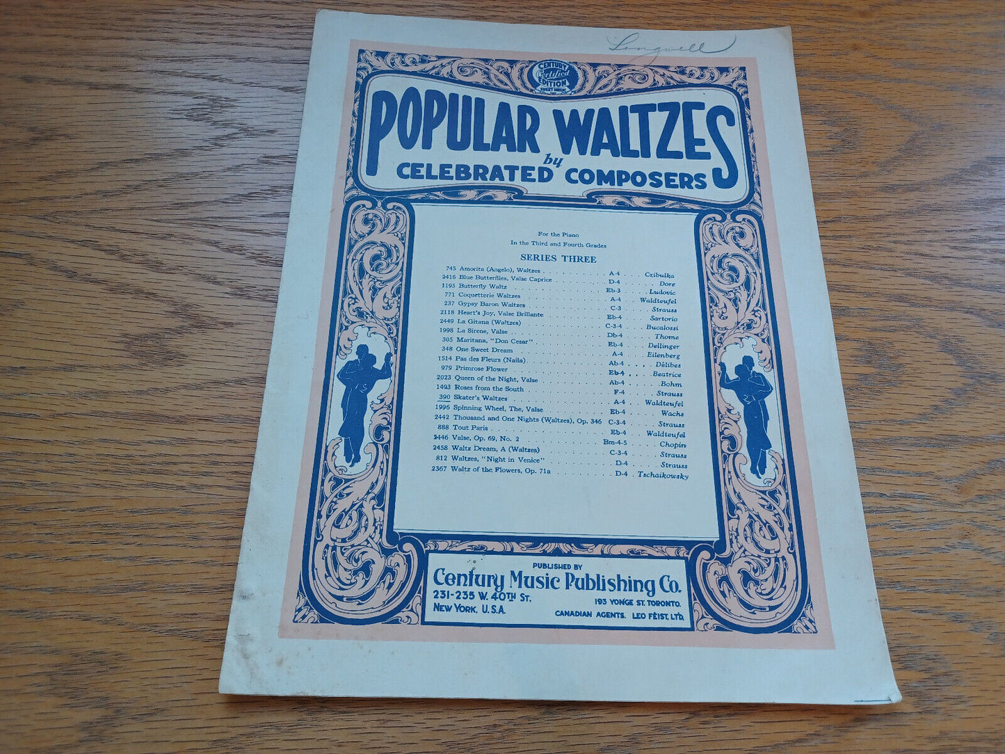 Popular Waltzes Les Patineurs Emile Waldteufel Century Music