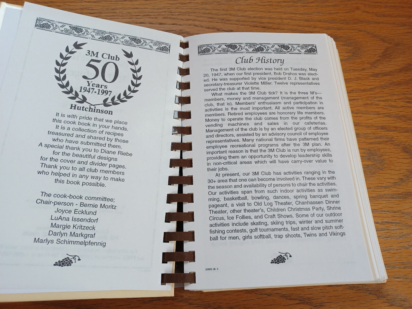 3M Club Cookbook Cooking With 3M Employees & Retirees 1997 Morris Press B