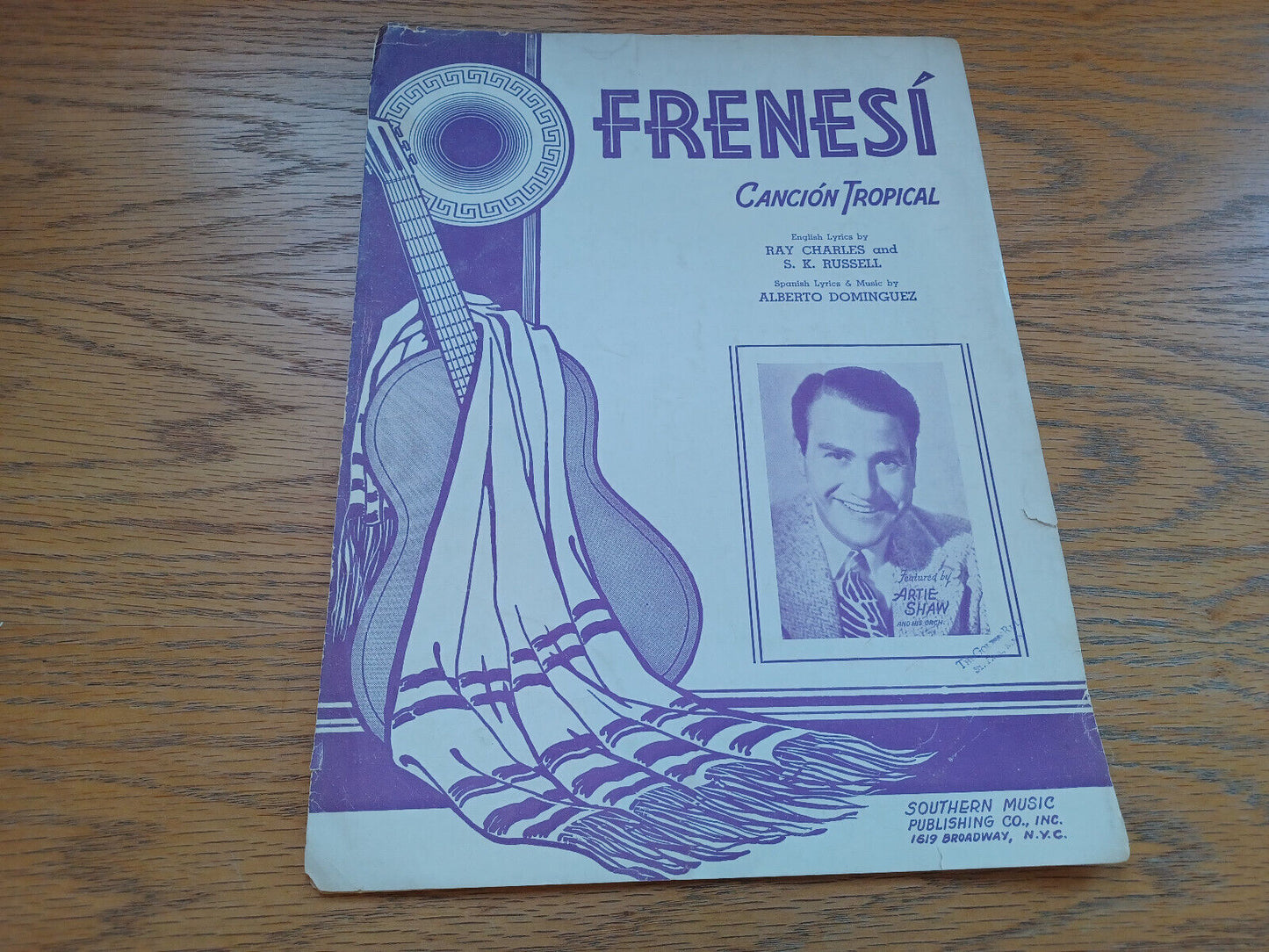 Frenesi Cancion Tropical Ray Charles S K Russell Alberto Dominguez 1941 Southern