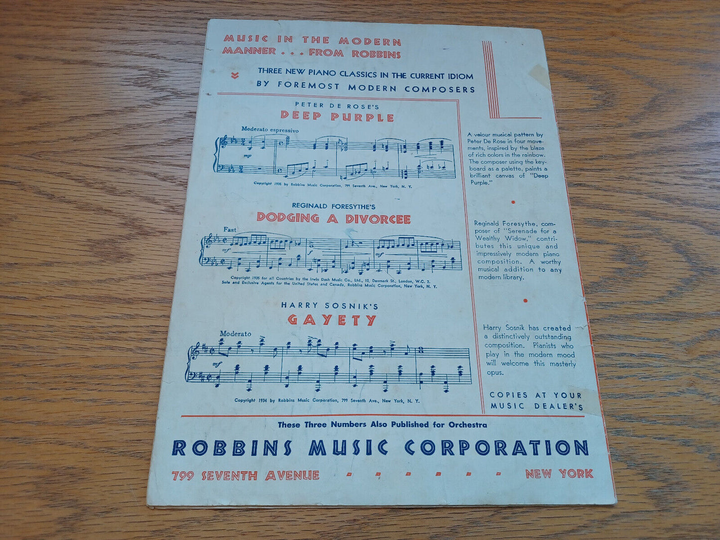 Roll Along Prairie Moon Ted Fiorito Harry Macpherson Albert Von Tilzer 1935 Robb