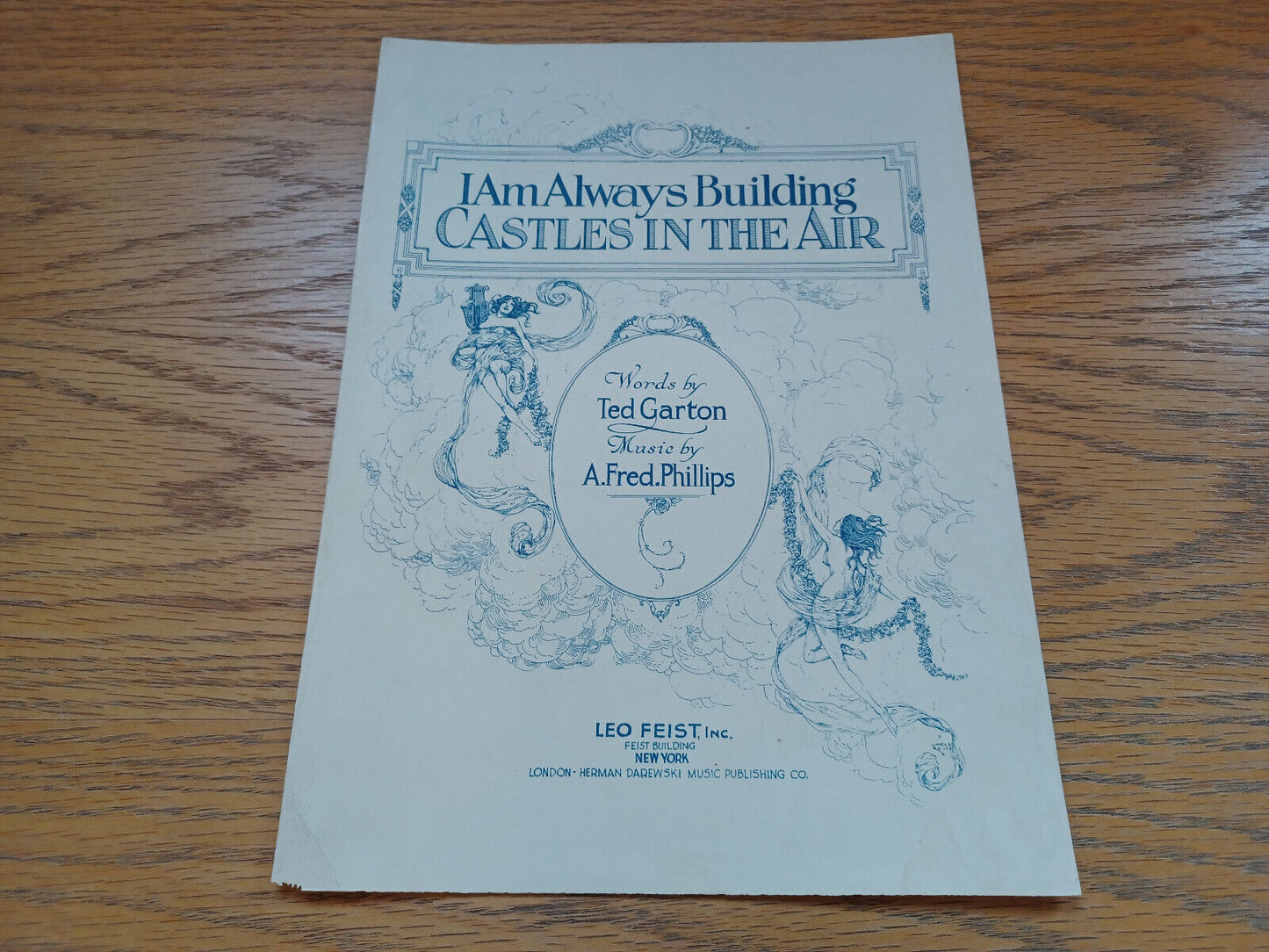 I Am Always Building Castles in the Air a Fred Phillips 1919 Leo Feist