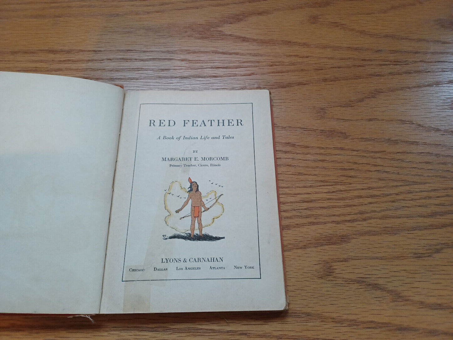 Red Feather Margaret E Morcomb 1938 Hardcover Lyons & Carnahan