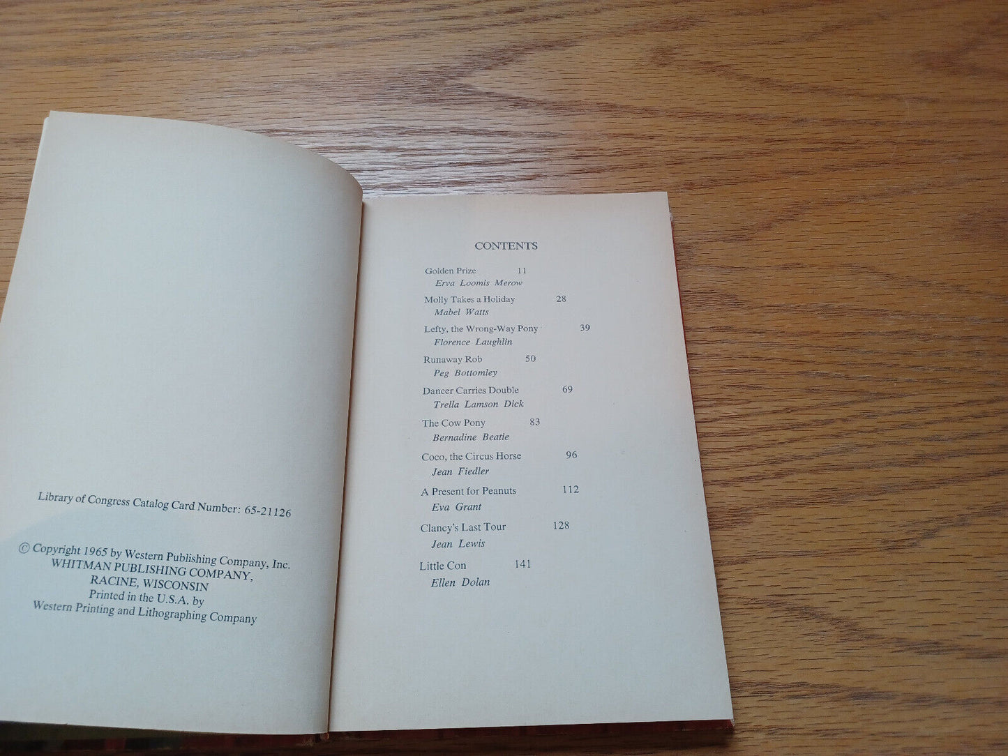 Golden Prize and Other Stories About Horses 1965 Whitman