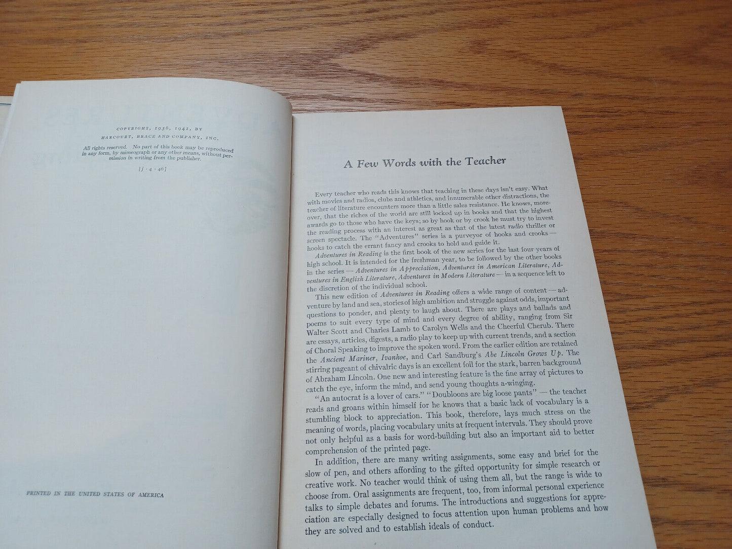 Adventures in Reading by Ross and Thompson 1946