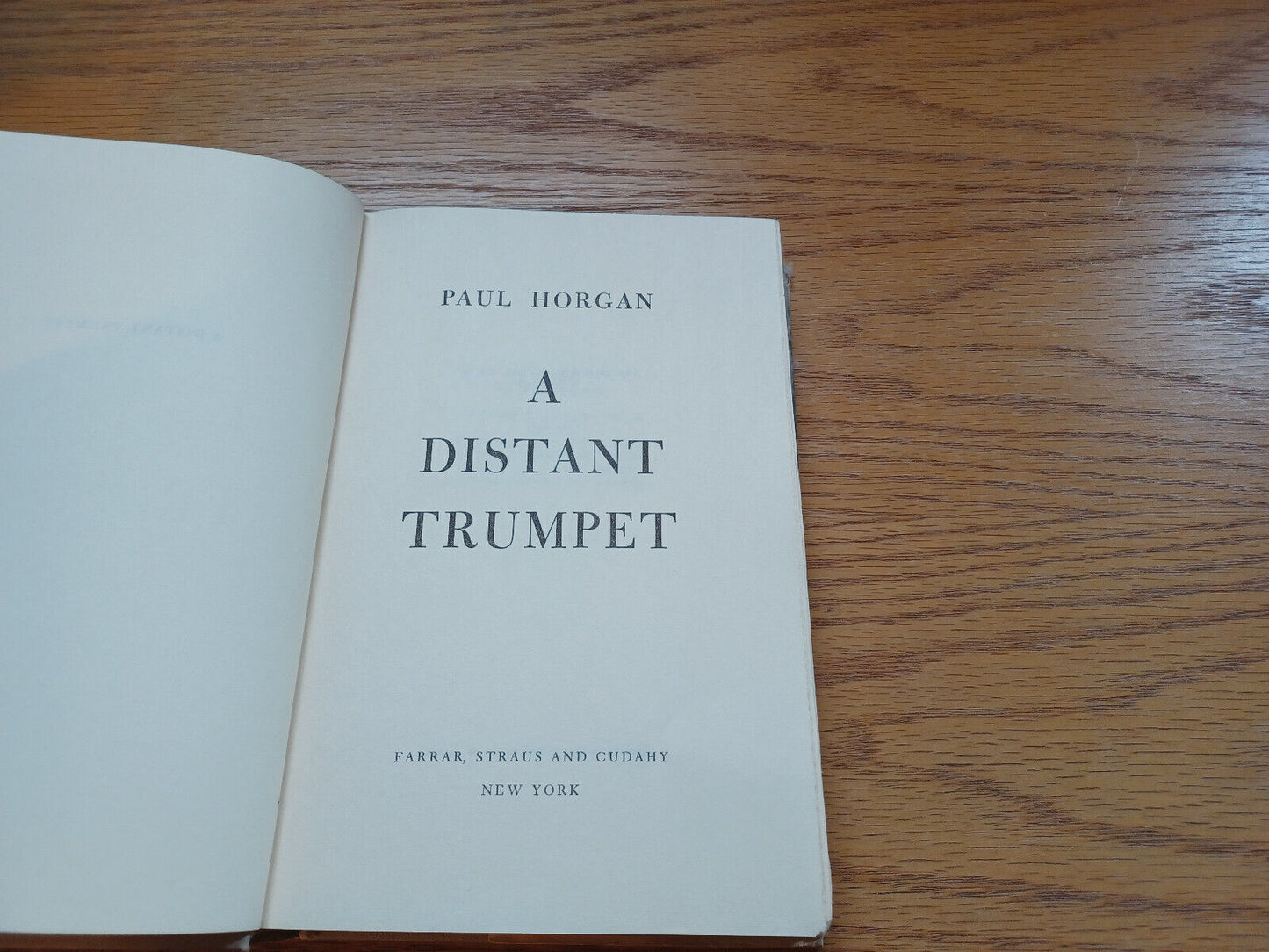 A Distant Trumpet by Paul Horgan 1960