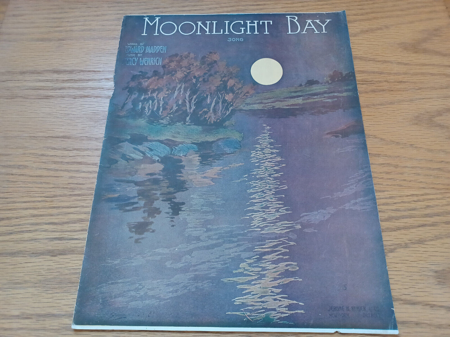 Moonlight Bay Edward Madden Percy Wenrich 1912 Jerome H Remick
