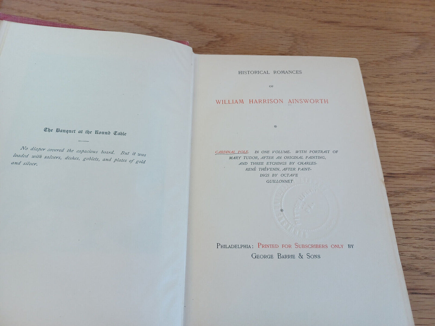 Historical Romances Of William Harrison Ainsworth Cardinal Pole