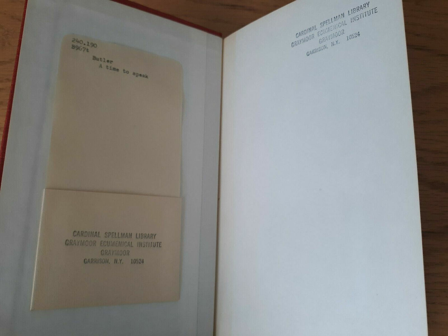 A Time to Speak Hardcover 1972 by Basil Christopher Butler (Author)