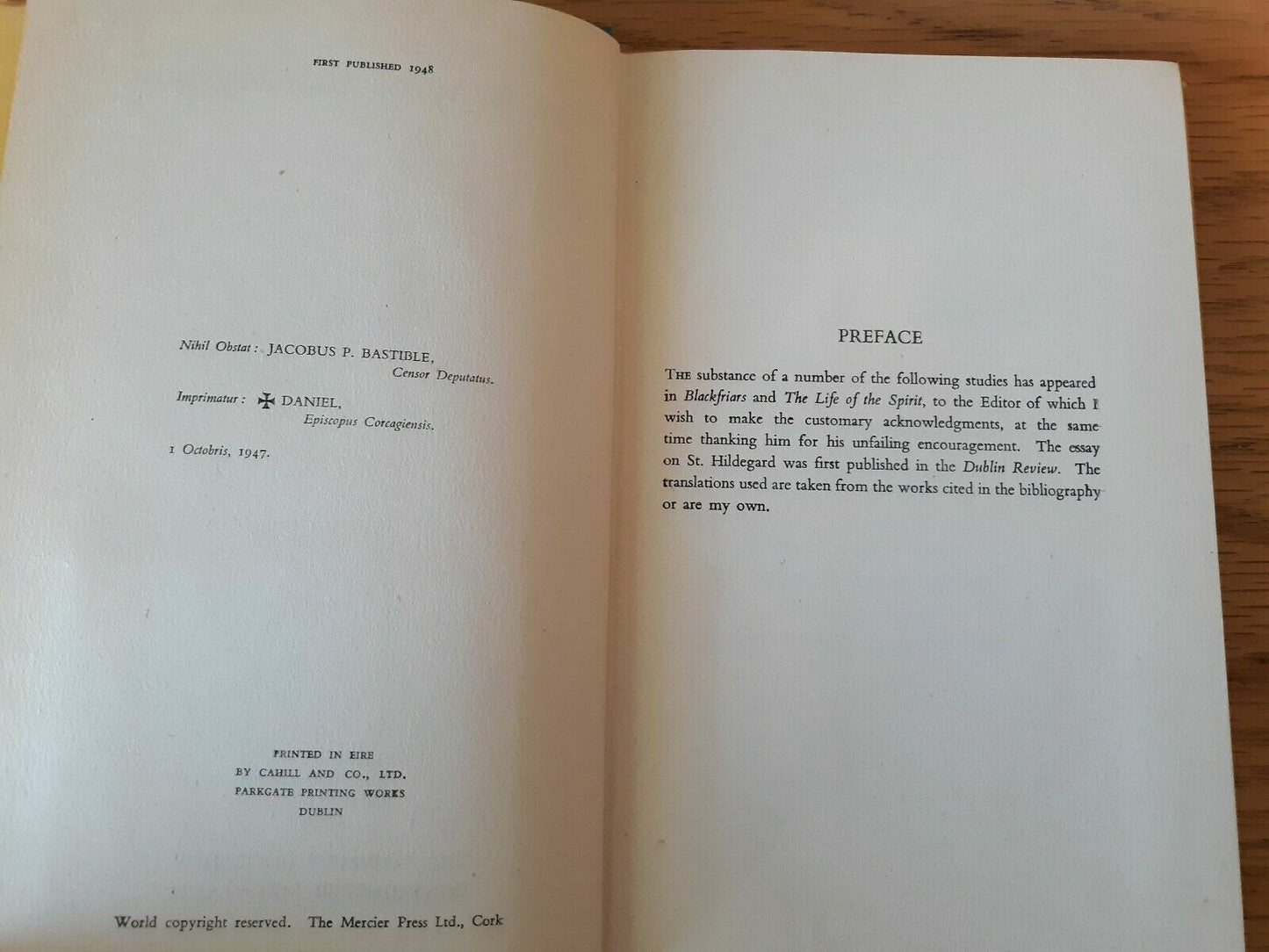 The Way of the Mystics Hardcover 1948 by H. C. Graef Newman Bookshop 1st Ed