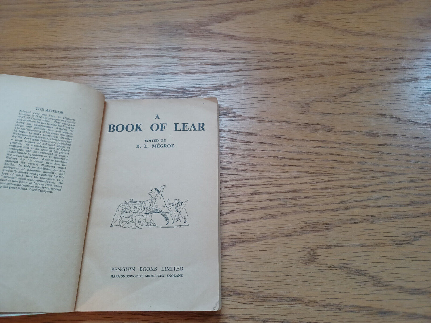 A Book of Lear R L Megroz 1939 Paperback Penguin Books