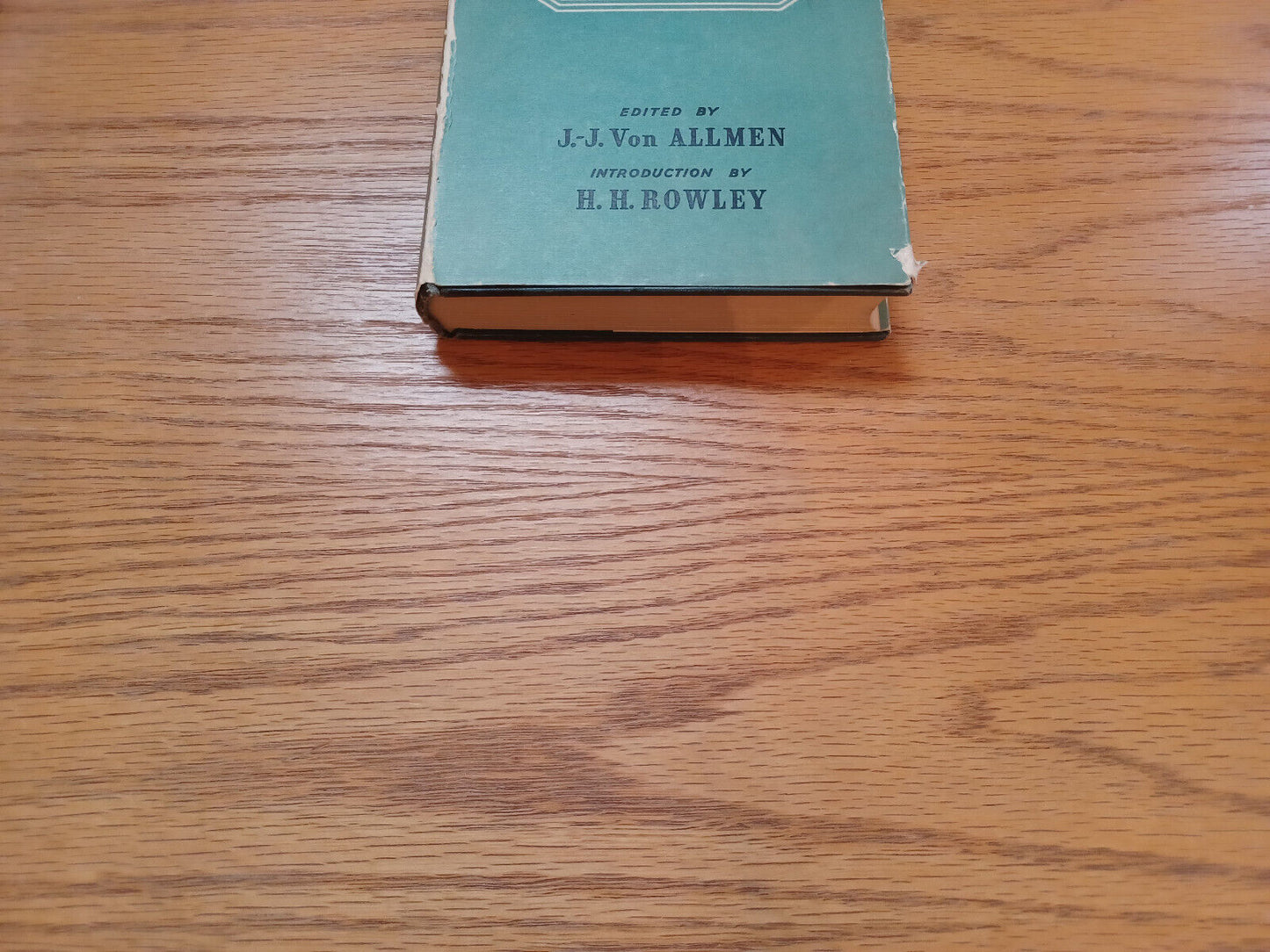 A Companion To The Bible J J Von Allmen 1958 Hardcover Dust Jacket Oxford Univer