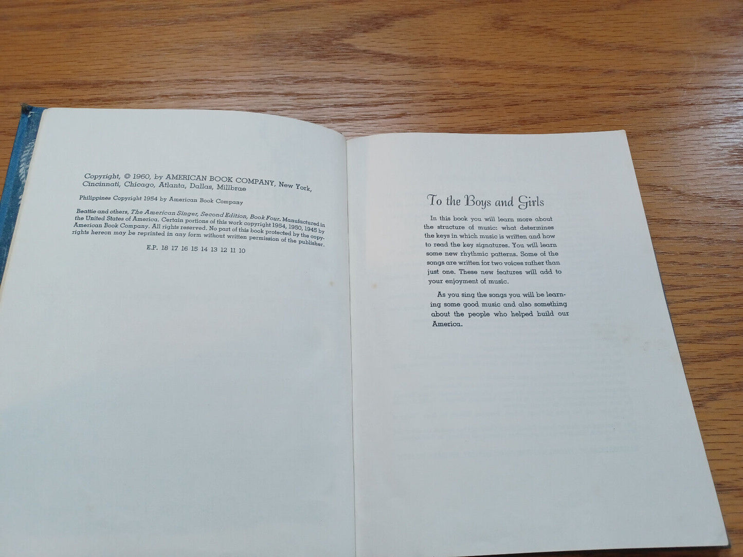 The American Singer Second Edition Book Four John W Beattie 1960 Josephine Wolve