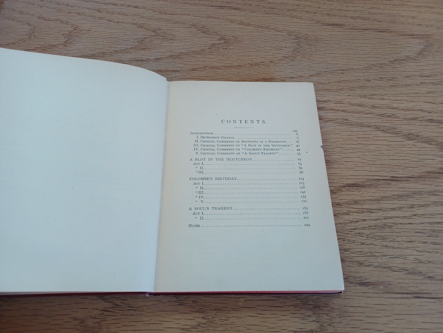 A Blot In The 'Scutcheon And Other Dramas By Robert Browning 1887