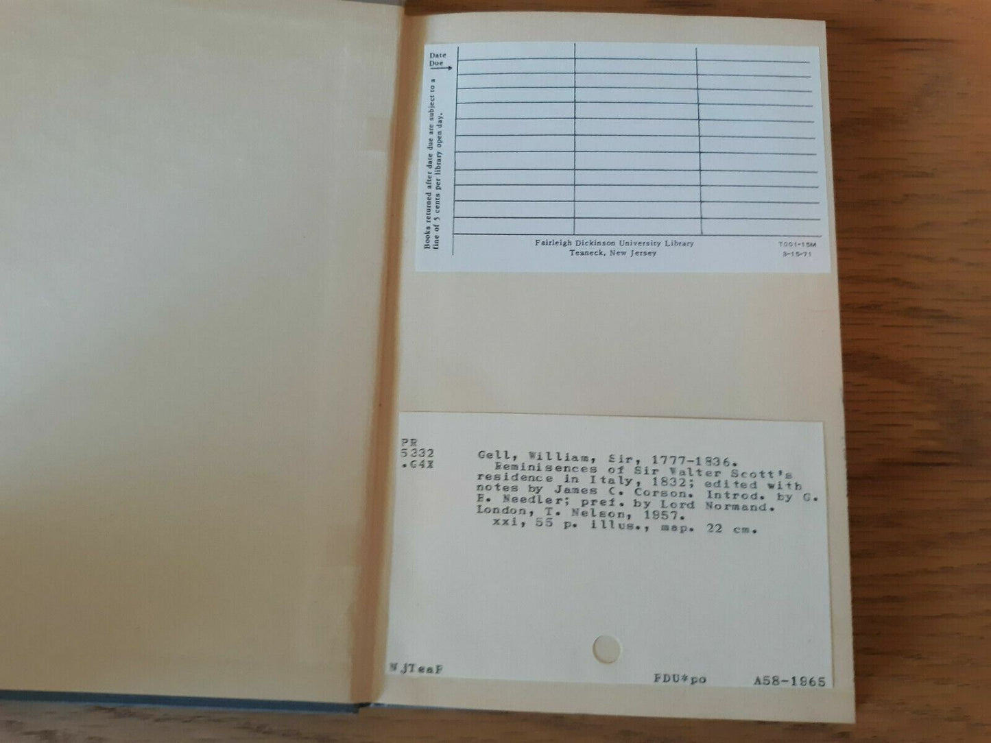Reminiscences of Sir Walter Scott's Residence in Italy, 1832 HC 1957 Sir Willia