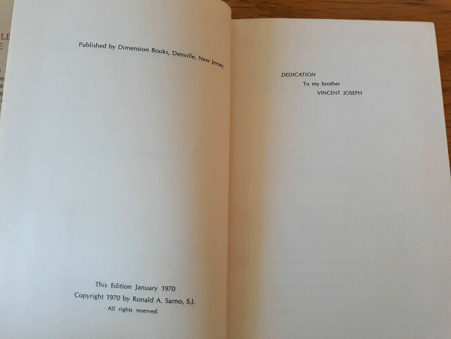 Let Us Proclaim the Mystery of Faith Hardcover 1970 Ronald A Sarno