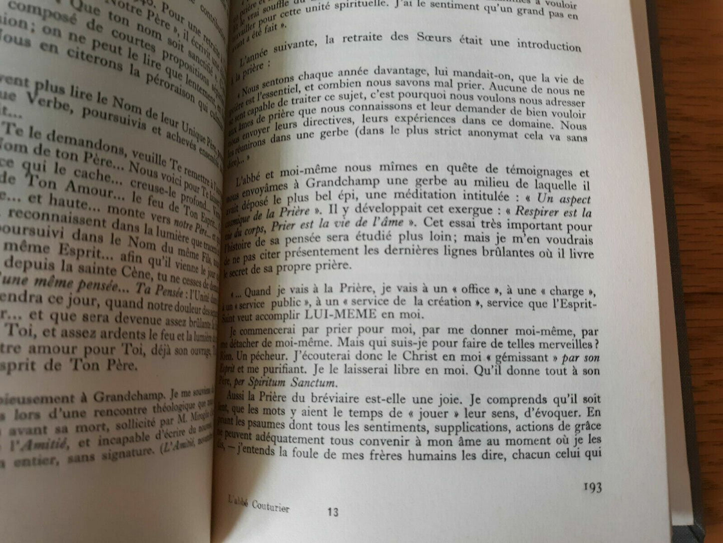 L'abbe Paul Couturier, Apotre De L'unite Chretienne 1957 by VILLAIN M.