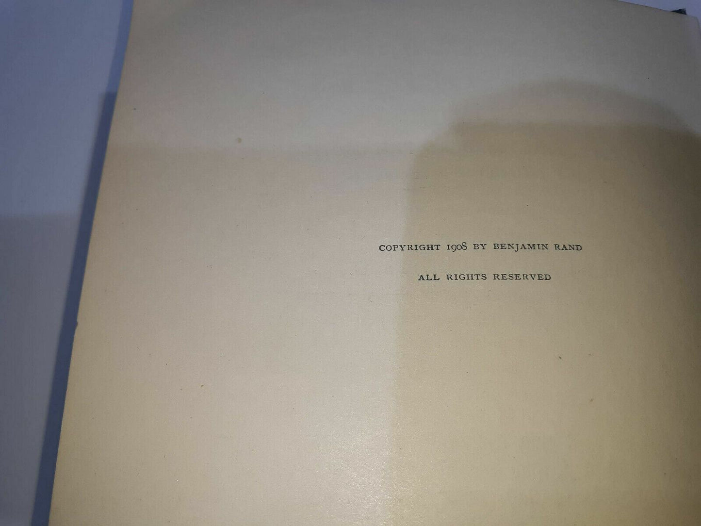 1908 Modern Classical Philosophers, Selections Illustrating Modern Philosophy F