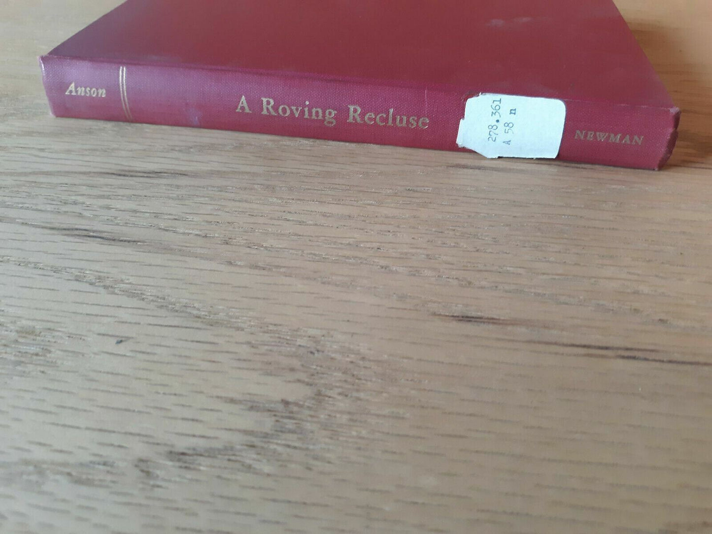 A roving recluse More memoirs Hardcover 1946 by Peter Frederick Anson (Author)
