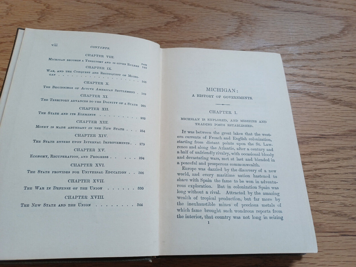 Michigan A History Of Governments By Thomas Mcintyre Cooley 1888
