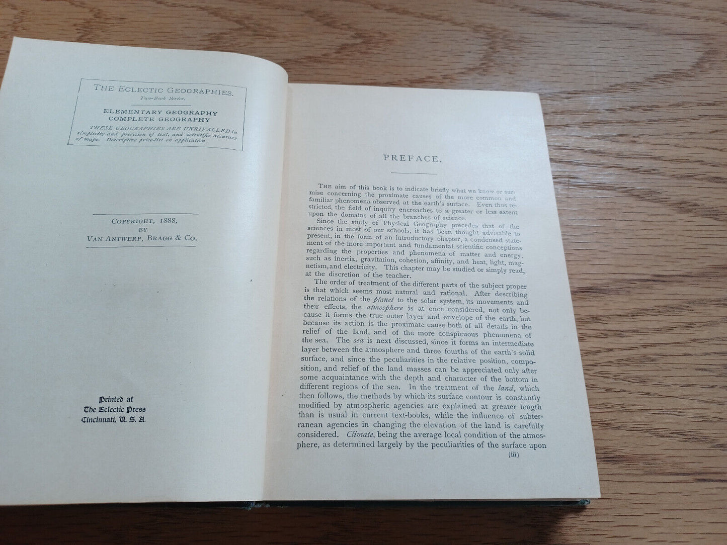 Eclectic Physical Geography By Russell Hinman 1888