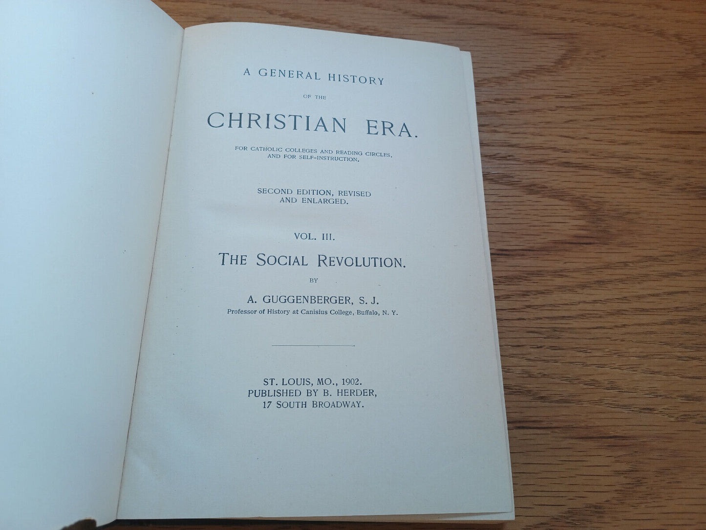 A General History Of The Christian Era Vol Iii A Guggenberger 1902