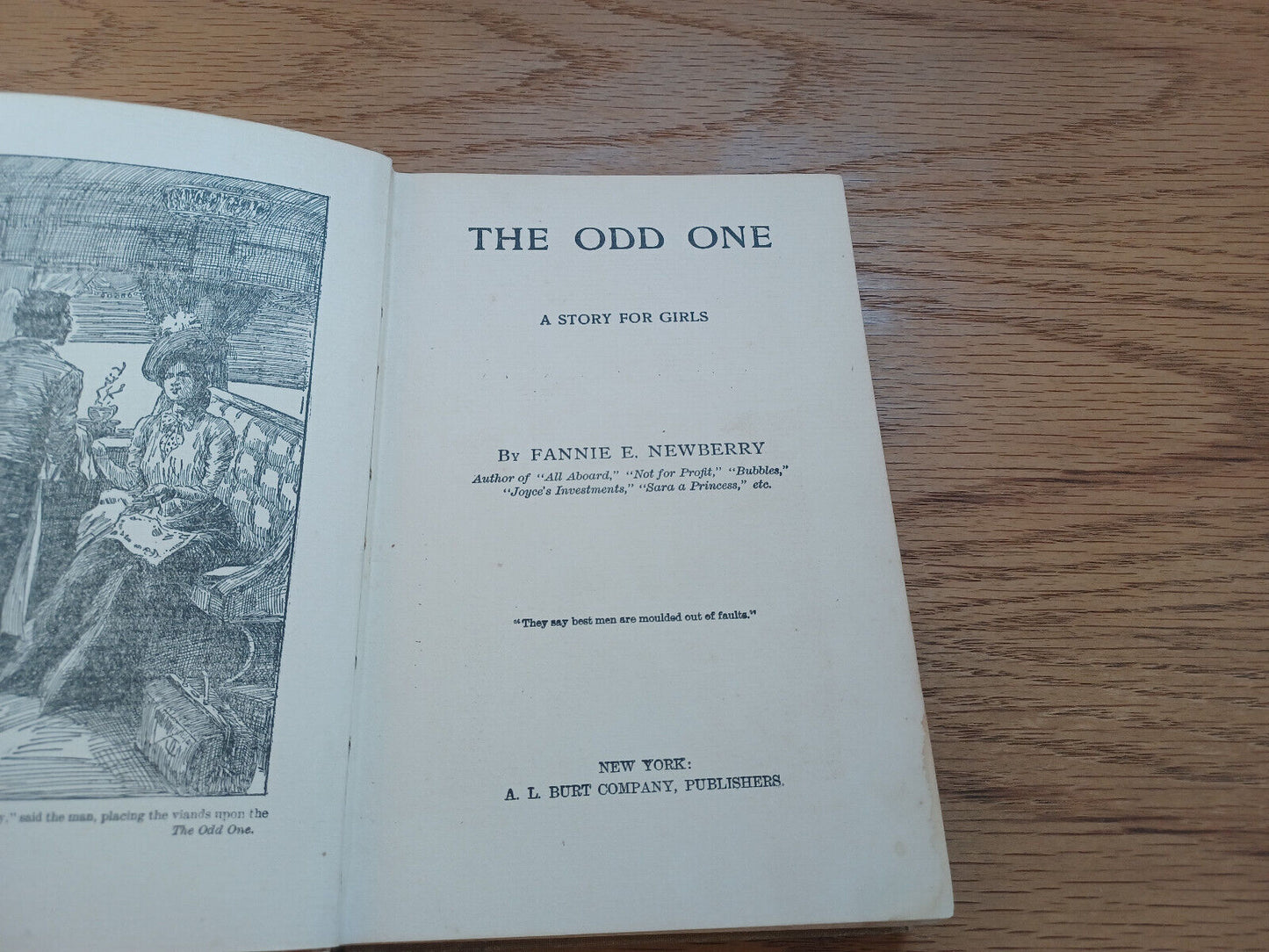 The Odd One A Story For Girls By Fannie E Newberry 1893
