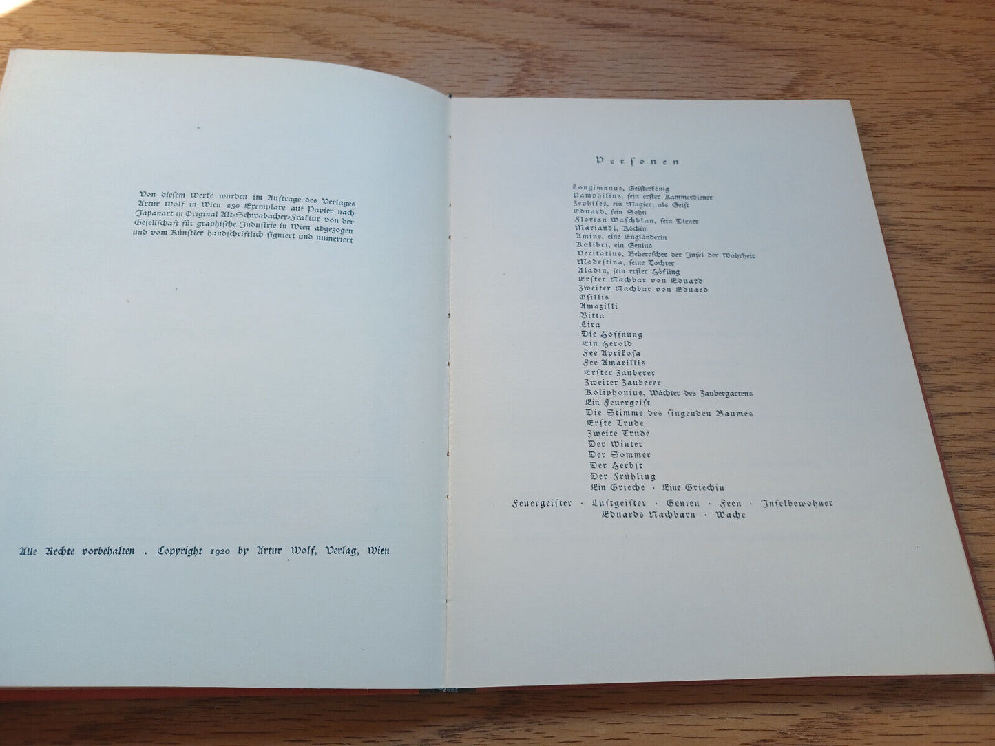 Ferdinand Raimund Der Diamant Des Geisterkoenigs 1920