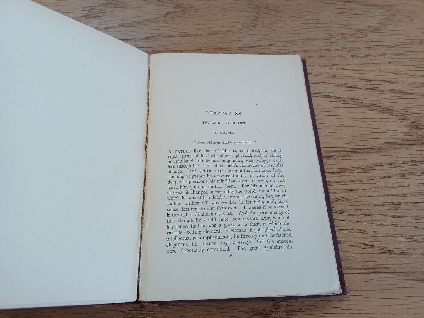 Marius The Epicurean His Sensations And Ideas By Walter Pater 1893
