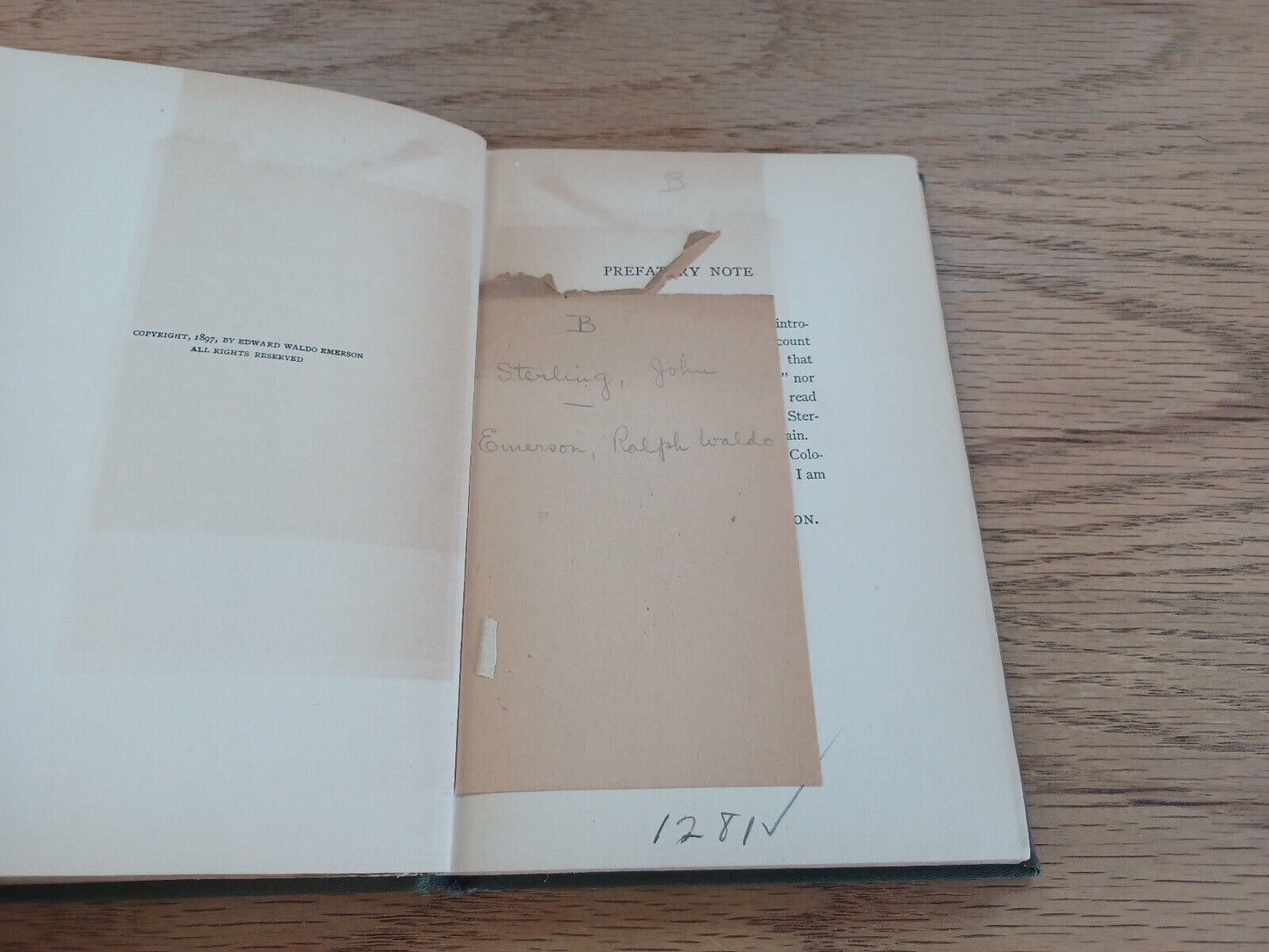 A Correspondence Between John Sterling And Ralph Waldo Emerson 1897