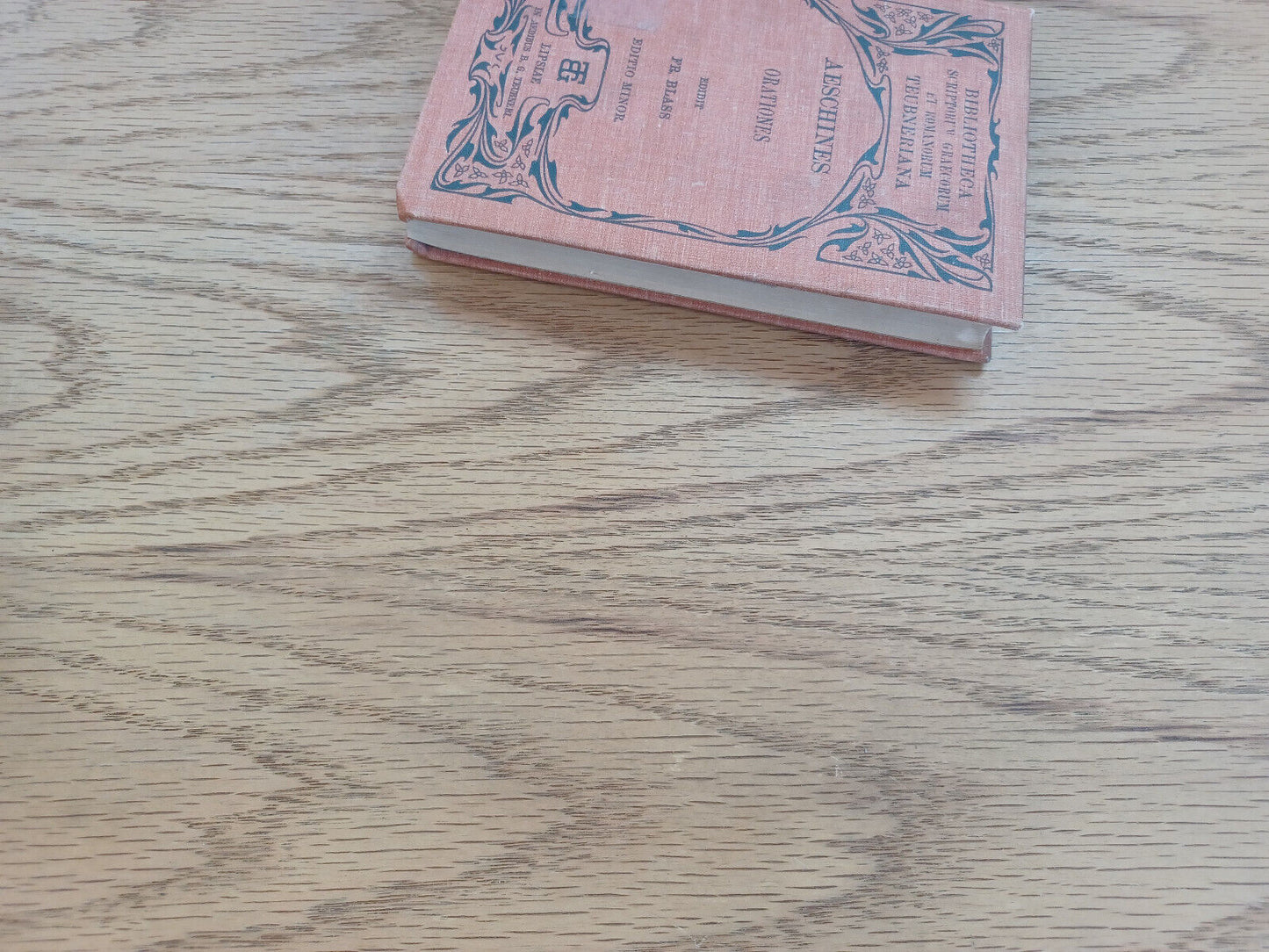 Aeschinis Orationes Post Fr Frankium Fridericus Blass 1896