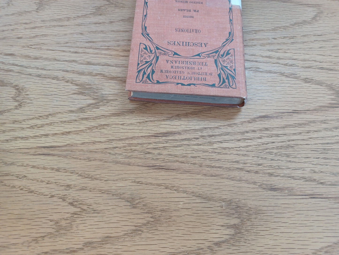 Aeschinis Orationes Post Fr Frankium Fridericus Blass 1896