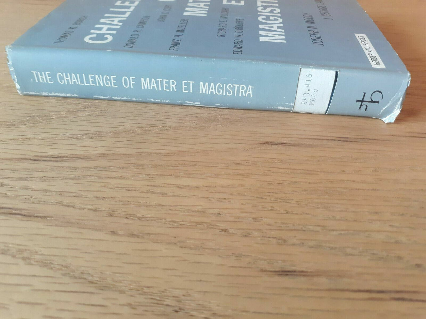 THE CHALLENGE OF MATER ET MAGISTRA Moody & Lawler 1963 Hardcover DJ